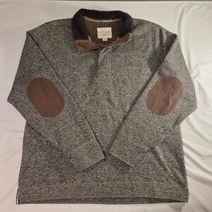 Original Weatherproof Vintage Men's Pullover Sweater Elbow Patches Size XL Brown